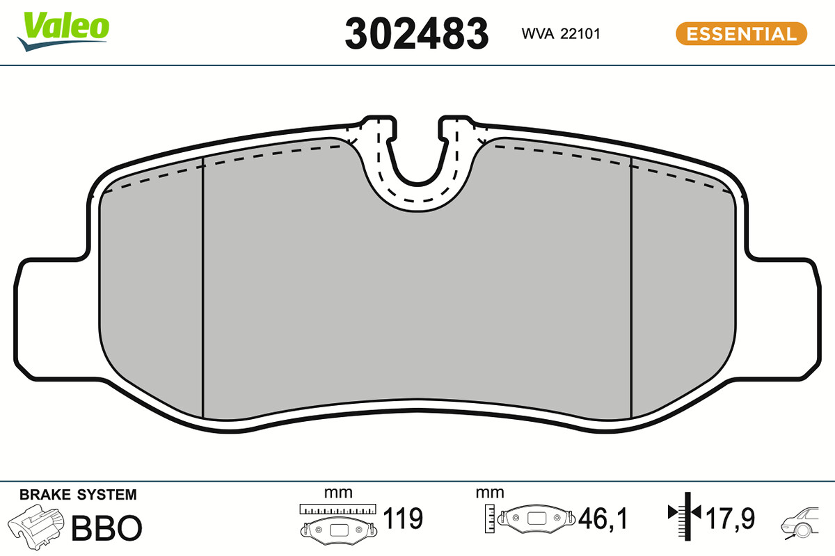 BRAKE PADS FIRST MERCEDES VITO CLASSV RR